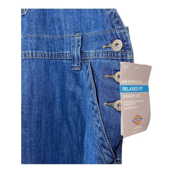 Dickies Heritage Bib Overall - Medium Stonewash NWT - Picture 4 of 9